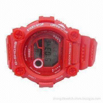 Fashionable 5ATM Water-resistant Shock Digital Sports Wristatch, Best Gift for Girls and Boys